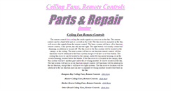 Desktop Screenshot of ceilingfanremotecontrols.com